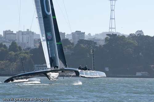 Oracle Team USA - Day 7 - October 15, 2012 - © Erik Simonson/ pressure-drop.us http://www.pressure-drop.us